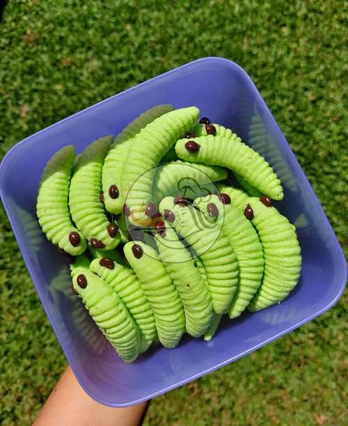 Resep Caterpillar Cookies 3