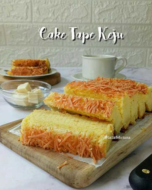 Resep Cake Tape Keju Panggang