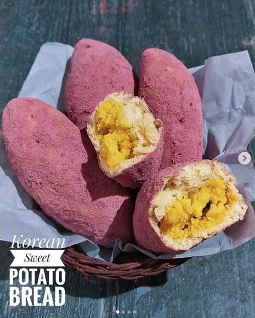 Resep Korean Sweet Potato Bread
