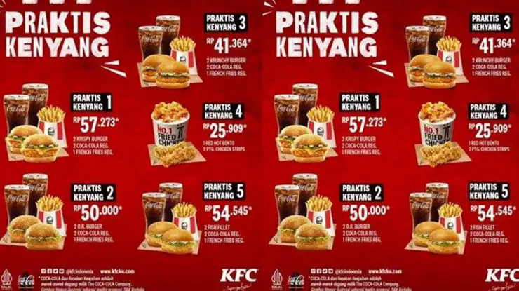 Daftar Harga Menu KFC dan Gambarnya Lengkap