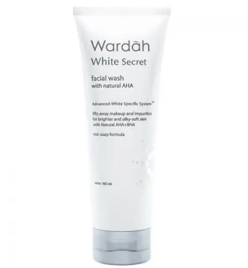 12. Wardah White Secret Facial Wash with AHA
