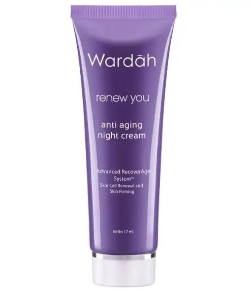 5. Renew You Anti Aging Night Cream, Paket Skincare Wardah Untuk Usia 30 Tahun Keatas